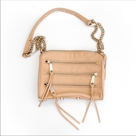 Rebecca Minkoff 5-Zip Pebble Leather Bag - Picture 5 of 16